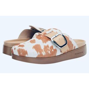 Donald J. Pliner Cowhide Clogs NWOB